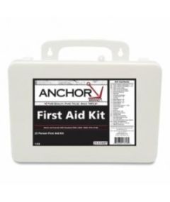 25 Person First Aid Kit, ANSI 2009, Plastic Case