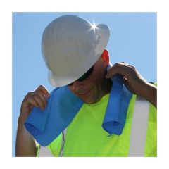 EZ-COOL EVAP. COOLING TOWEL, PVA FABRIC,, 13" x 31", LIME