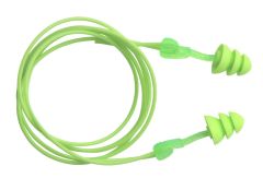 Glide Trio Triple Flange Corded Reusable Earplugs, 50/dispenser
