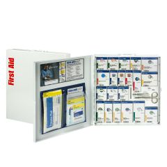 50 Person Large Metal First Aid Cabinet with Medications, ANSI Compliant A+ Type I & II