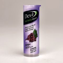 Dex 4 Glucose Tablets, Orange Flavor, 10/tube