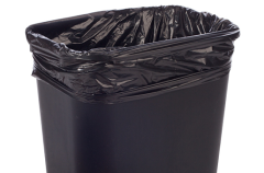 25"x17"x48" 3 mil Black Plastic Bag; Bottomseal; 80/Case