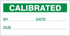 CALIBRATED BY LABELS, 1x2, Adhesive Vinyl