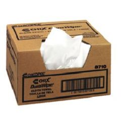 Wiper Dura White 12X13.5 Cloth Towel, 400/cs