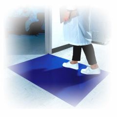 Poly High-Tack Mats, Blue, 36 x 45, with Durable Tape Backing