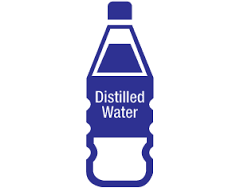 Distilled Water, 1 gallon, 6 bottles per case