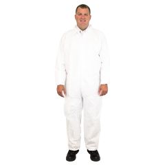 Breathable Barrier Coverall w/ Elastic Wrist And Ankles, Large, 25/cs