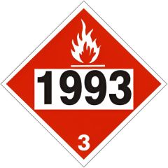 1203 GASOLINE, GASOHOL, PETROL - CLASS 3 PLACARD, 10.75, Aluminum (.040)