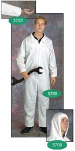 Coverall w/ elastic wrists & ankles, XXXL