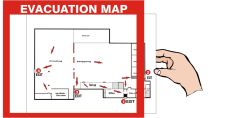 MAP HOLDER FOR 8.5”X11” MAP WITH  2 ADHESIVE STRIPS, 10X12, Plastic (.040)
