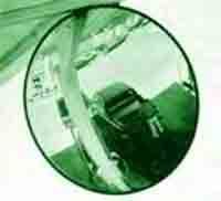 30" Dia. Outdoor Round Convex Mirror, Acrylic
