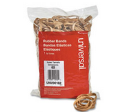 Rubber Bands, Size 62, 2-1/2 x 1/4, 520 Bands/1lb Pack