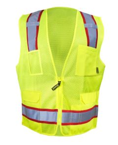 Value Solid Standard Vest, Hi-Viz Yellow, XXL/XXXL