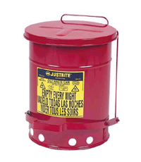 10 gal., 13 15/16" x 18 1/4" Oily Waste Can