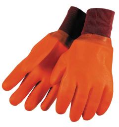Foamed Lined PVC Work Gloves, L