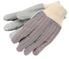 Economy Split Leather Gloves, Safety cuff w/leather palm, Men's