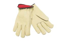 Drivers gloves, brown, pile-lined, split cow, L