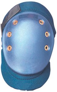 Rubber Cap and Soft Foam Knee Pads w/ buckle closures, Blue