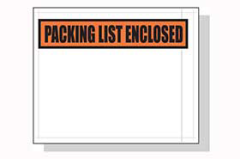 Packaging List Envelope, 4.5"x5.5", Top with Print (1000/cs)