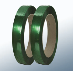 Green Polyester Strapping, 1/2 inch x .028, x 3250 ft, Smooth, 16x3; Sold as Each Coil (2/CASE)