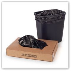 Can Liners, 43 x 48, 16 micron, Black, Flat Packed, 200/cs