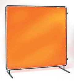 16 mil PVC orange welders screen, 6' x 8'