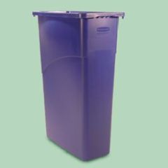 Slim Jim Container, Blue, 23 gal, 4/Ctn