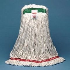 Med Looped Wetmop Shrinkless, White, 6/cs
