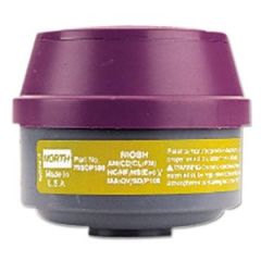 Combination Gas and Vapor Cartridge w/ P100 Filter, 2/pk