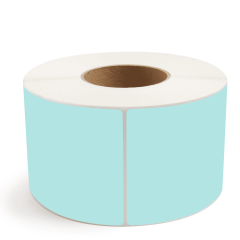 Thermal Transfer Labels - 4 x 6, 3" Core, Light Green, 1000/RL, 4 RL/CS