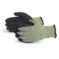 Emerald CX Wire Core Micropore Nitrile Palm Coated Cut Proof Kevlar Gloves, Sz 6