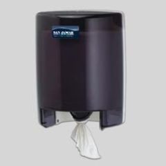 Towel Disp/Center Pull Translucent Black, 1/cs