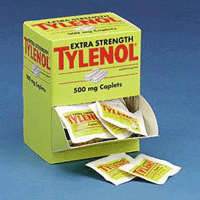 Tylenol, Extra-Strength; 50/2 packs