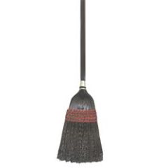 Black Plastic Janitor Broom, Dz