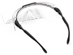 Uvex FitLogic Reading Magnifiers, Black/silver, Lens: Clear, +2.0 diopter 